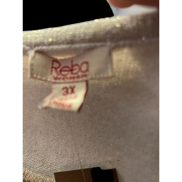 Size 3X Reba Long Sleeve Sweater‎ With Shimmering Lurex Threads - Picture 5 of 6